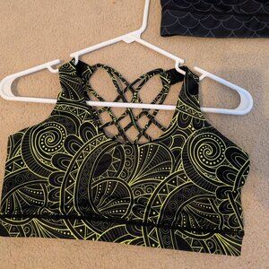 CVG M Neon Zenergy butterfly back bra